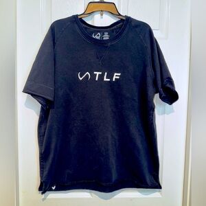 TLF Black Short Sleeve Workout Tee. Size XL